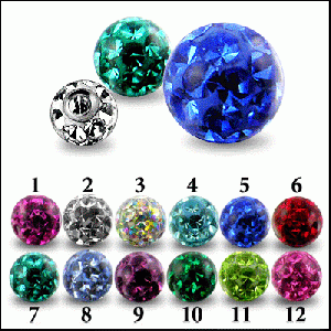 Crystal Epoxy stone Ball With Steel Insert 