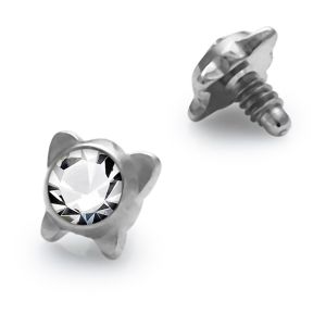 Jeweled Butterfly Dermal Anchor Tops