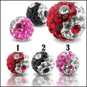 Ying Yang Crystal stone Ball