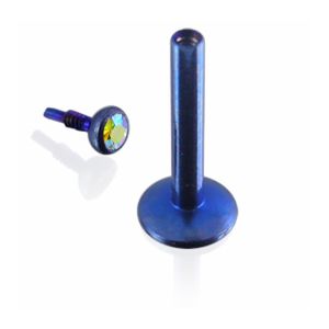 Blue Anodized Madonna Labret