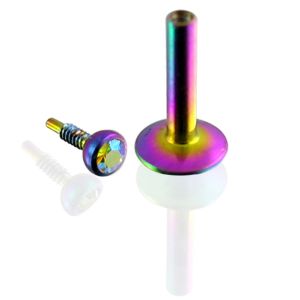 Rainbow Anodized Madonna Labret