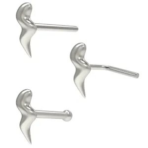 Serpentine Elegance 925 Sterling Silver Snake Nose Stud