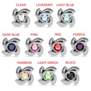 Stealth Silver 925 Sterling Ninja Shuriken Nose Stud