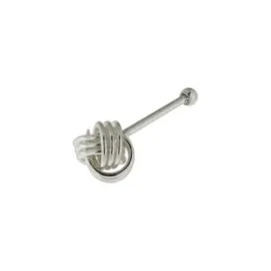 925 Sterling Silver Celtic Knot Straight Nose Stud