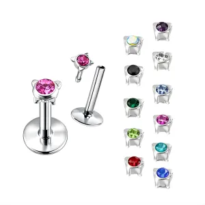 Butterfly Shaped jewelled Madonna Labret