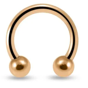925 Sterling Silver Internally Threaded Circular Barbells with Ball