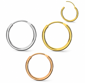 9K Gold Seamless Nose Hoop Ring | Different size and color