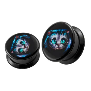 Cheshire Cat UV Internal Screw Fit Ear Tunnel