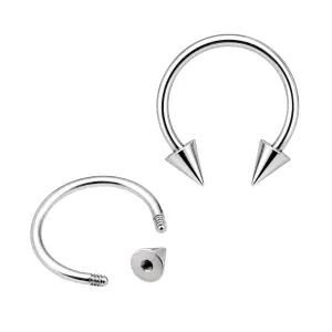 Circular barbell with cones 