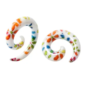 Colorful Flowers Spiral Expander