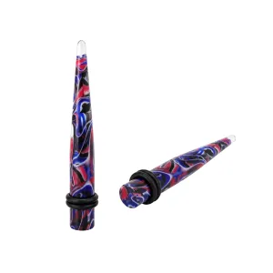 Colorful Marble Straight Ear Expander