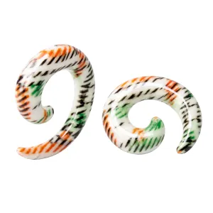 Colorful Stripes Pattern Spiral Expander