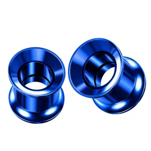 Dark Blue Internally Threaded Ear Flesh Tunnel