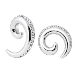 Diamond Clear Jeweled Spiral Expander