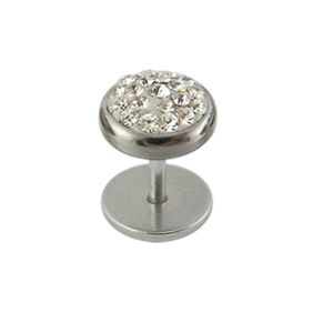 Multi Crystal Stone Body Jewelry Plug Earring