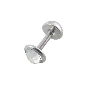 316L Surgical Steel Red Jeweled Fake Ear plug