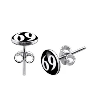 Logo Silver Earring 