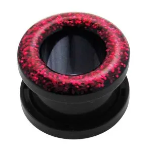UV Glitter Ear Flesh Tunnel