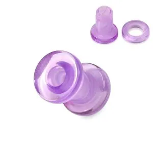 Purple And White Externally Threaded UV Tunnel