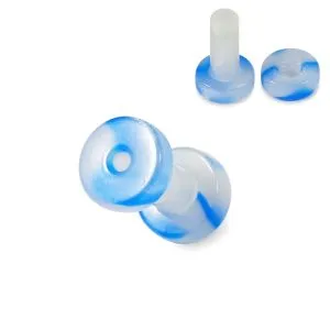 Blue And White Externally Threaded UV Tunnel