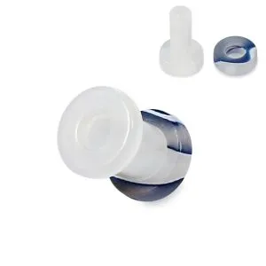 White And Black Externally Threaded UV Tunnel