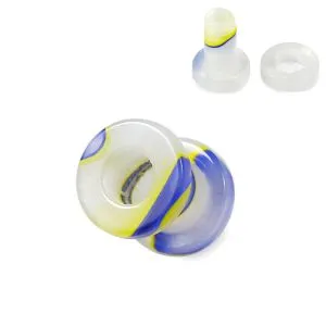 Blue And Yellow Externally Threaded UV Tunnel