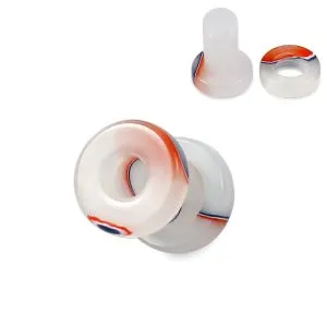 White And Red Externally Threaded UV Tunnel