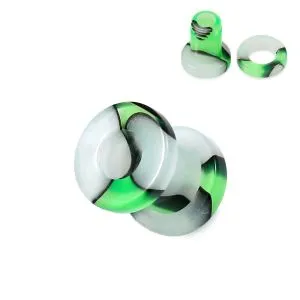 Dark Green And Black Externally Threaded UV Tunnel