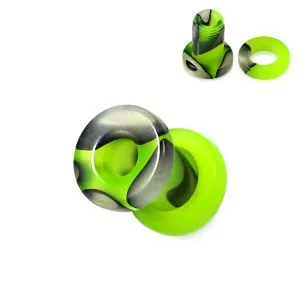 Light Green And Black Externally Threaded UV Tunnel