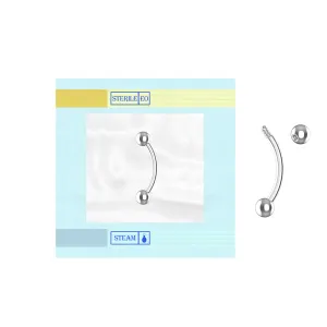 EO Gas Sterilized 316L Surgical Steel Banana with balls BAN001