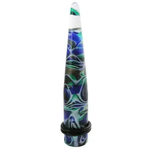 UV Multi Colored Marble Swirl Taper Ear Taper Body jewelry 