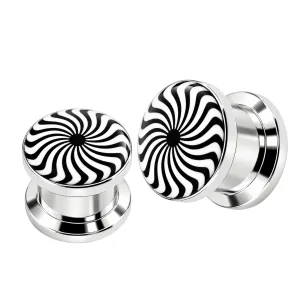 Eye Swir Logo With SS Screw Fit Ear Tunnel