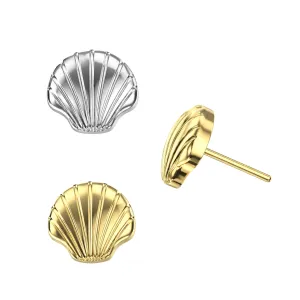 G23 Titanium Seashell Threadless Pin Top