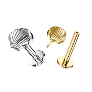 Wholesale G23 Titanium Threadless Labret body jewelry - Plain color