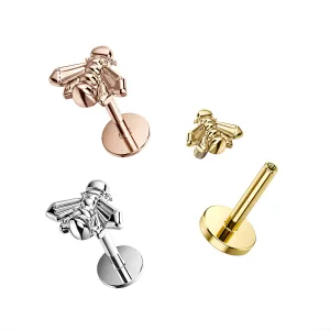 Honeybee Internally Threaded 316L Surgical Steel Screw Fit Tragus Piercing