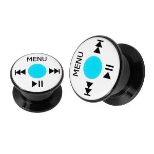 Ipod UV Internal Screw Fit Ear Tunnel