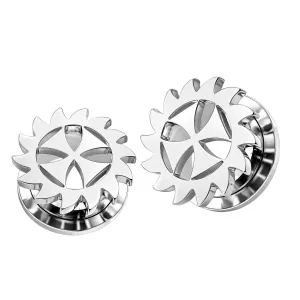 Irish Cross Saw Blade Flesh Tunnel