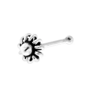 Gold PVD Anodized Jeweled 20G Nose Screw