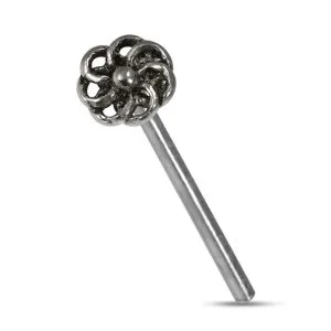 9mm Flower Straight Nose Pin