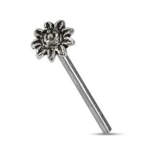 Flower Straight Nose Pin