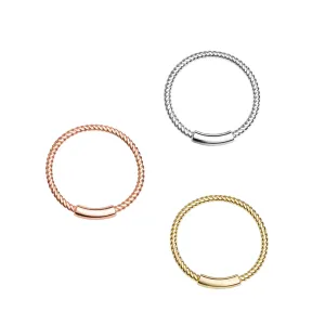 925 Sterling Silver Twisted Design Nose Hoop Ring
