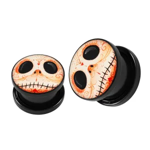 Mr. Jack Logo UV External Screw Fit Ear Flesh Tunnel Gauges