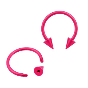 Neon Rose 316L Surgical Steel Circular Barbell with Cone