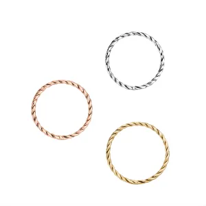 925 Sterling Silver Laser Cut Nose Ring