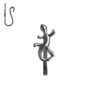 Oxidized Silver Fake Non Piercing Lizard Nose Cuff