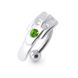 Zip Jeweled Eyebrow Ring