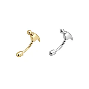 925 Sterling Silver Household Hammer Eyebrow Bar