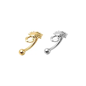 Tiny Scorpion Eyebrow Ring