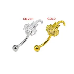 Elephant Sterling Silver Eyebrow Ring