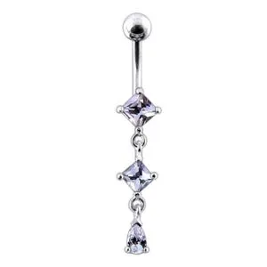 Dangling Jeweled Belly Ring